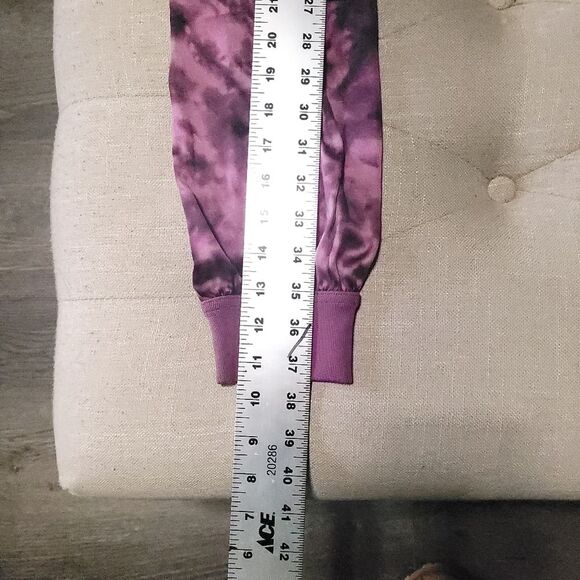 Urban Outfitters Harem Jogger Pants Silky Drawstring Purple Tie Dye Womens Small - Picture 11 of 11